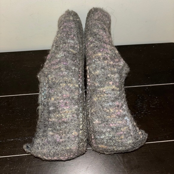 Haflinger Wool Slippers | Womens Size 41 | Gray Multicolor House Shoes Comfort‎ - Picture 5 of 8